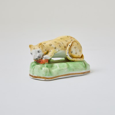 Lot 293 - Staffordshire Figure of a Leopard