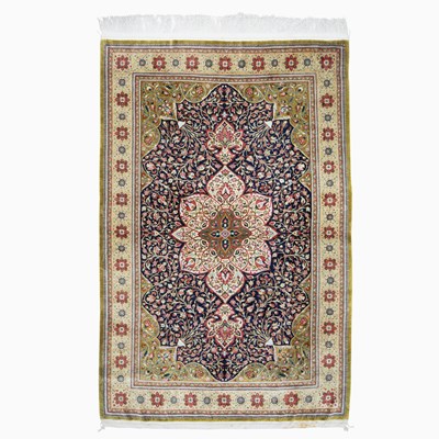 Lot 558 - Qum Silk Rug