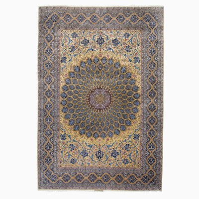 Lot 437 - Silk Warp Isfahan Carpet