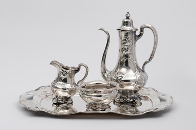 Lot 1165 - Gorham Martele Sterling Silver Four-Piece Coffee Service
