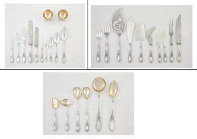 Lot 626 - Russian Silver Flatware Service