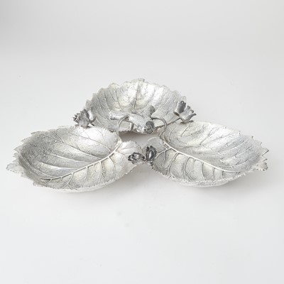 Lot 104 - Gianmaria Buccellati Sterling Silver Leaf-Form Dish