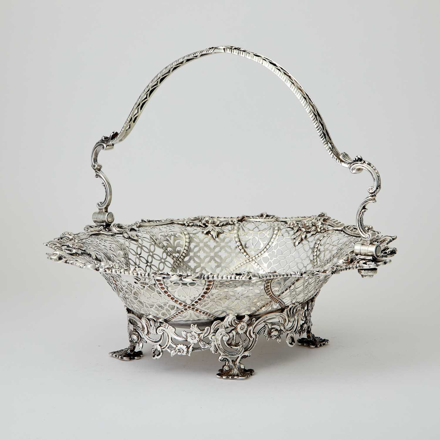 Lot 127 - George III Sterling Silver Cake Basket