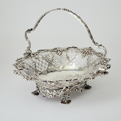 Lot 127 - George III Sterling Silver Cake Basket