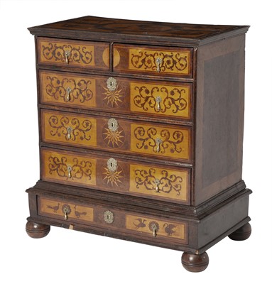 Lot 319 - William III Marquetry Chest on Low Stand