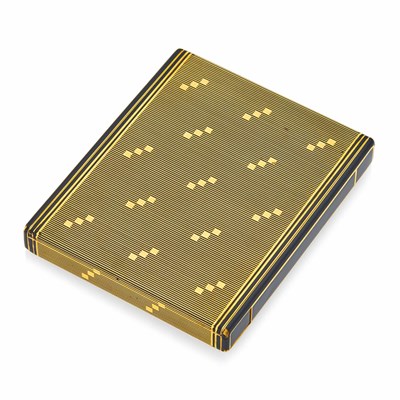 Lot 105 - Cartier Paris Gold and Enamel Case
