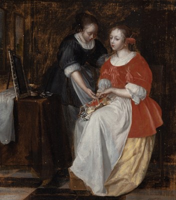 Lot 26 - Follower of Gerard Ter Borch