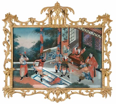 Lot 351 - Chinese Export Reverse-Glass Painting
