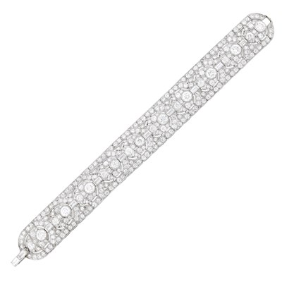 Lot 168 - Platinum and Diamond Bracelet
