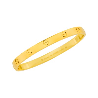 Lot 63 - Cartier Gold 'Love' Bangle Bracelet