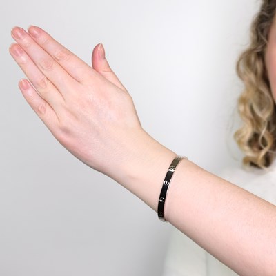 Lot 61 - Cartier White Gold 'Love' Bangle Bracelet