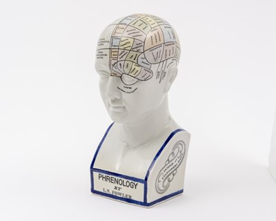 Lot 1125 - Porcelain Fowler's Phrenology Head
