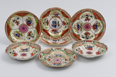 Lot 1122 - Group of Worcester "Bengal Tiger" Porcelain Table Articles