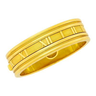 Lot 35 - Tiffany & Co. 'Atlas' Bangle Bracelet