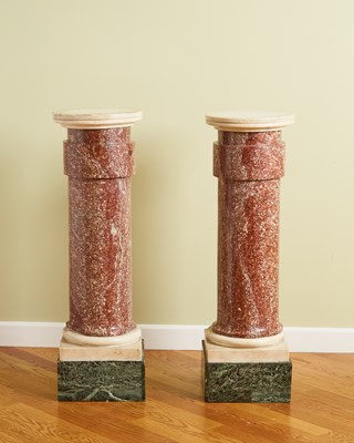 Lot 233 - Pair of Continental Marble Columns