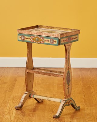 Lot 348 - Rare Directoire Painted vide-pôche