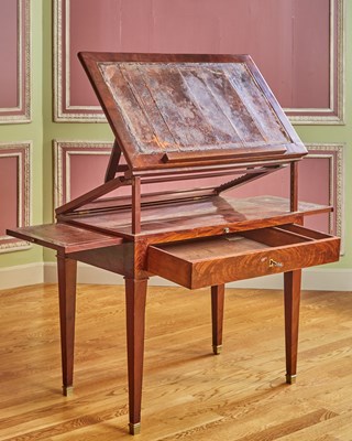 Lot 134 - Empire Mahogany Architect's Table