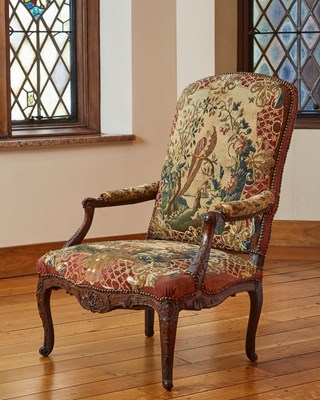 Lot 124 - Régence Carved Walnut Fauteuil