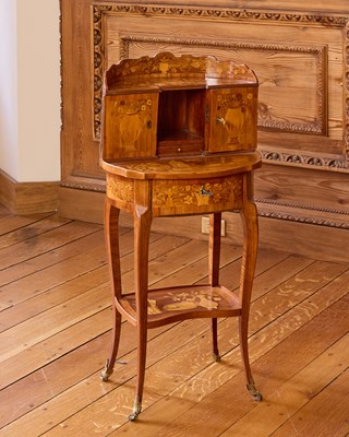 Lot 107 - Louis XV Kingwood Marquetry Bonheur du Jour