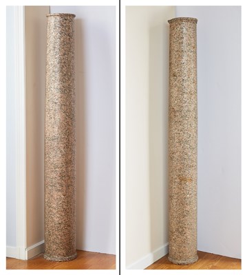 Lot 168 - Pair of Aswan Granite Columns