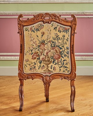Lot 222 - Louis XV Walnut Fire Screen