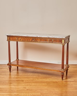 Lot 302 - Louis XVI Gilt-Bronze Mounted Mahogany Console Desserte
