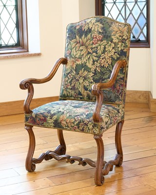 Lot 363 - Louis XIII Os de Mouton Large Walnut Armchair
