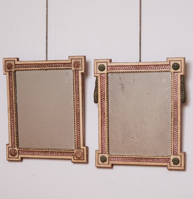 Lot 287 - Near Pair of Louis XVI Painted Mirrors