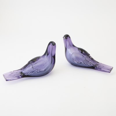 Lot 788 - Tyra Lundgren for Venini Glass Doves