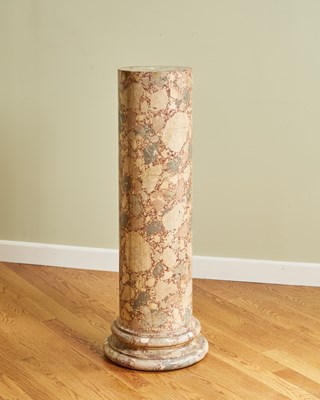 Lot 92 - Antique Continental Scagliola Column
