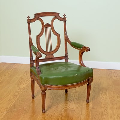 Lot 266 - Louis XVI Upholstered Beechwood Fauteuil