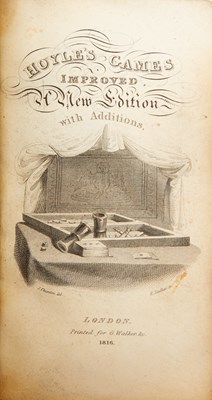 Lot 313 - The 1816 edition of Hoyle's Games