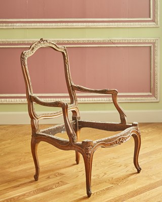 Lot 169 - Louis XV Carved Beechwood Fauteuil Frame