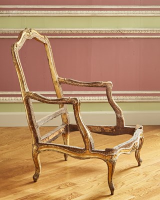 Lot 170 - Louis XV Carved and Gilt Bergère