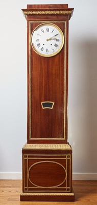 Lot 188 - French Empire Gilt-Bronze Mounted Mahogany Tall-Case Clock