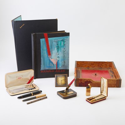 Lot 650 - A group of desk items belonging to Harold Arlen