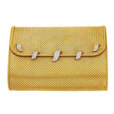 Lot 95 - Gold, Platinum and Diamond Evening Clutch