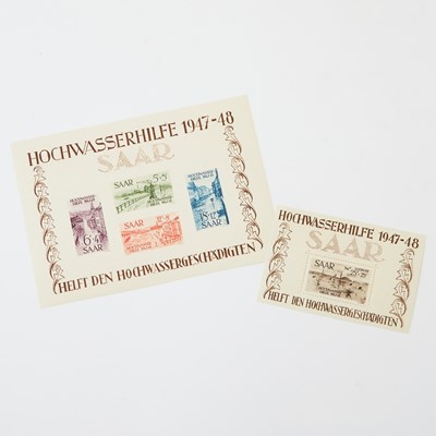 Lot 17 - Saar 1948 Flood Sheet Set of Two