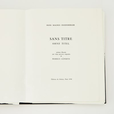 Lot 297 - Enzensberger's Sans Titre by Éditions du Solstice