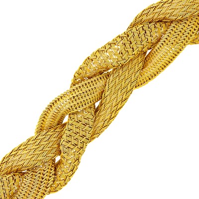 Lot 152 - Wide Woven Gold Mesh Bracelet