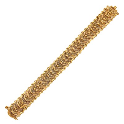 Lot 1186 - Gold Link Bracelet