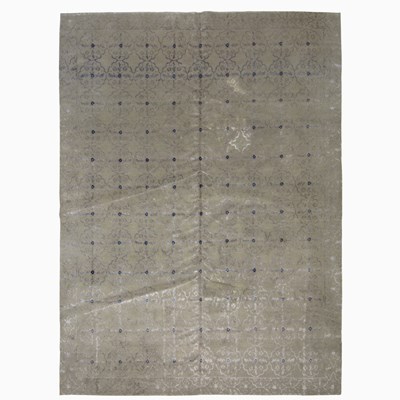 Lot 365 - Wool and Silk Tibetan Carpet