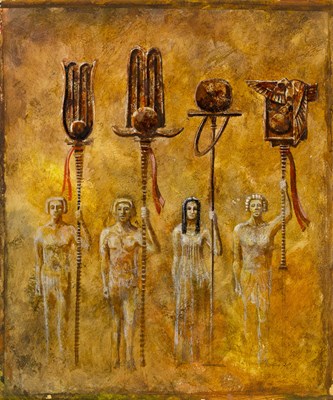 Lot 602 - An original David Mitchell design for props for the production of Aida
