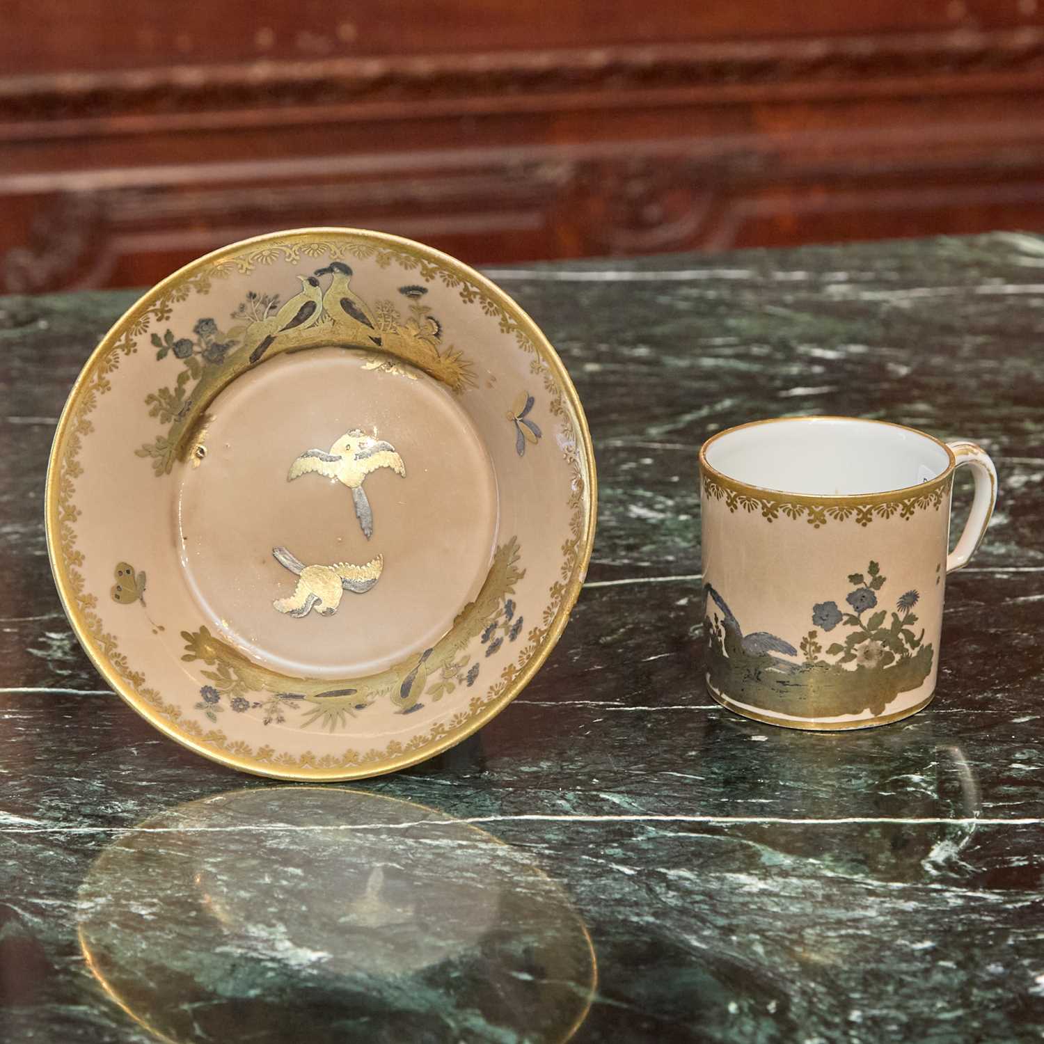 Lot 516 - SEVRES PORCELAIN (HARD PASTE) CAFÉ-AU- LAIT