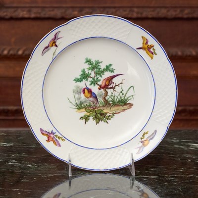 Lot 468 - SEVRES PORCELAIN PLATE (ASSIETTE A OSIER COUPE)