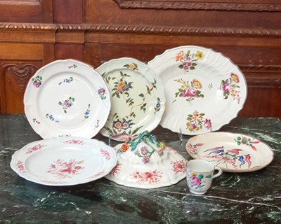 Lot 457 - Group of French Faience Table Wares