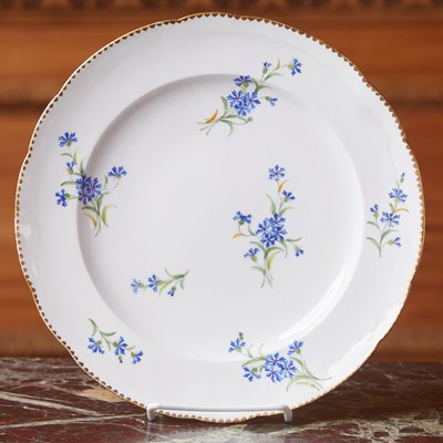 Lot 493 - SIXTEEN SEVRES PORCELAIN PLATES (ASSIETTE UNIE)