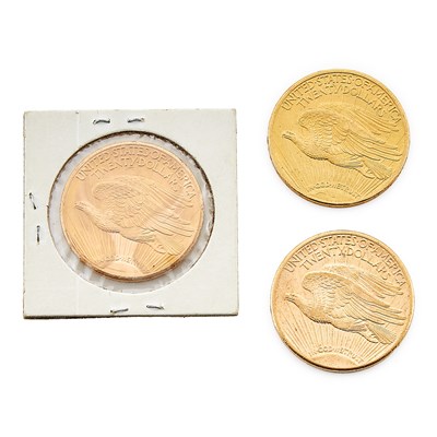Lot 136 - United States $20 St. Gaudens Group