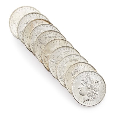 Lot 1112 - United States Morgan Dollar Group