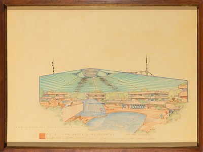 Lot 25 - Two drawings by William Wesley Peters of Taliesin Associated Architects